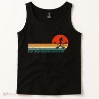 Best Cross Country Coach Cross Country Running Coach Retro Tank Top thumb 2