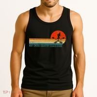 Best Cross Country Coach Cross Country Running Coach Retro Tank Top thumb 3