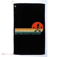 Best Cross Country Coach Cross Country Running Coach Retro Golf Towel thumb 0
