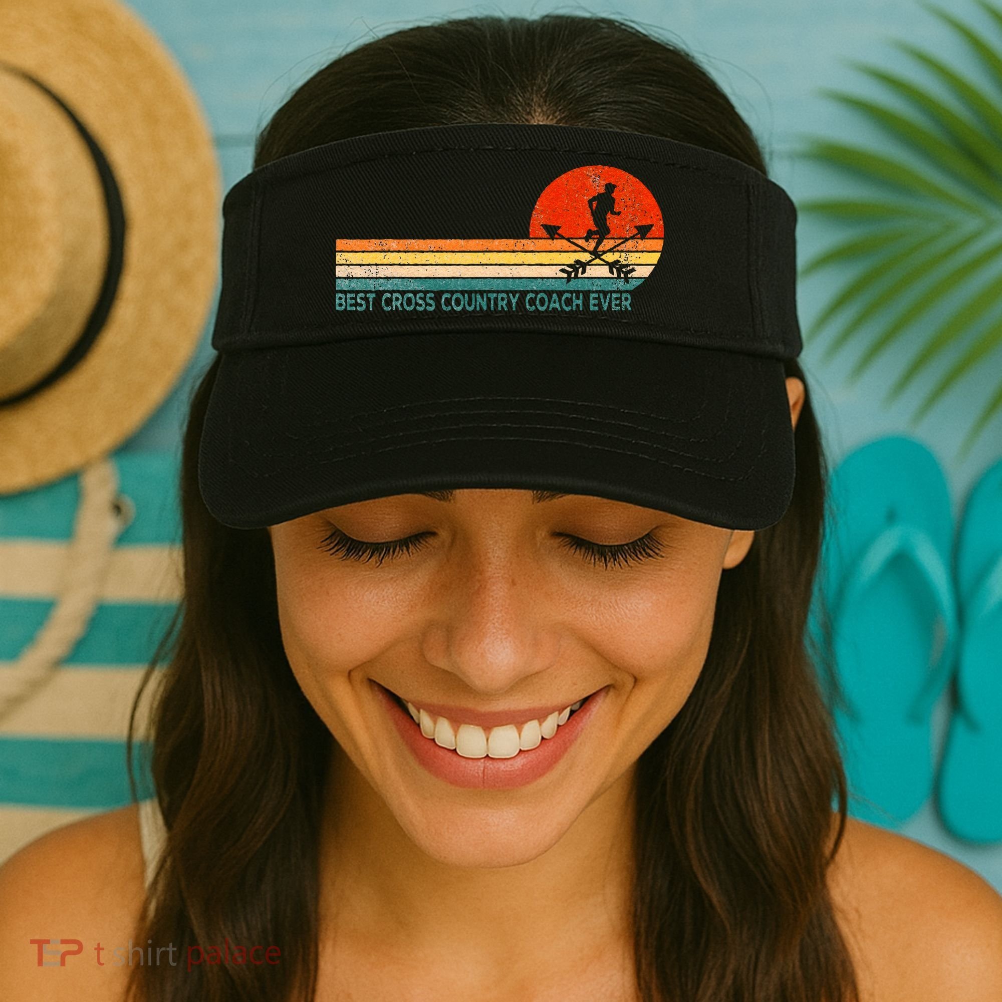 Best Cross Country Coach Cross Country Running Coach Retro Visor