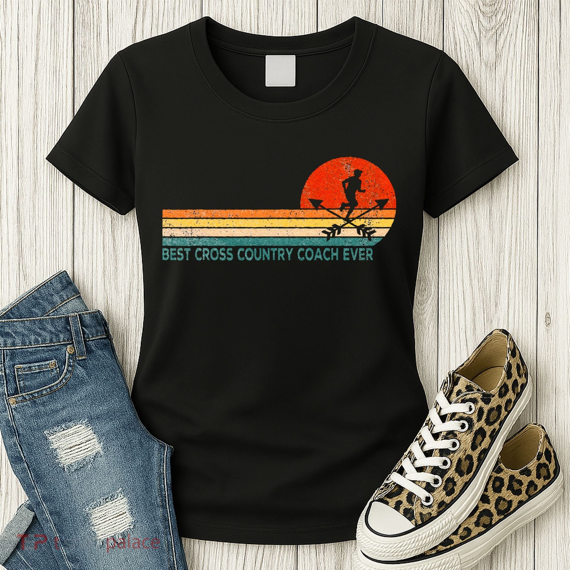 Best Cross Country Coach Cross Country Running Coach Retro Women's T-Shirt
