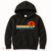 Best Cross Country Coach Cross Country Running Coach Retro Kids Hoodie thumb 0