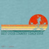 Best Cross Country Coach Cross Country Running Coach Retro Sueded Cloud Jersey T-Shirt thumb 2