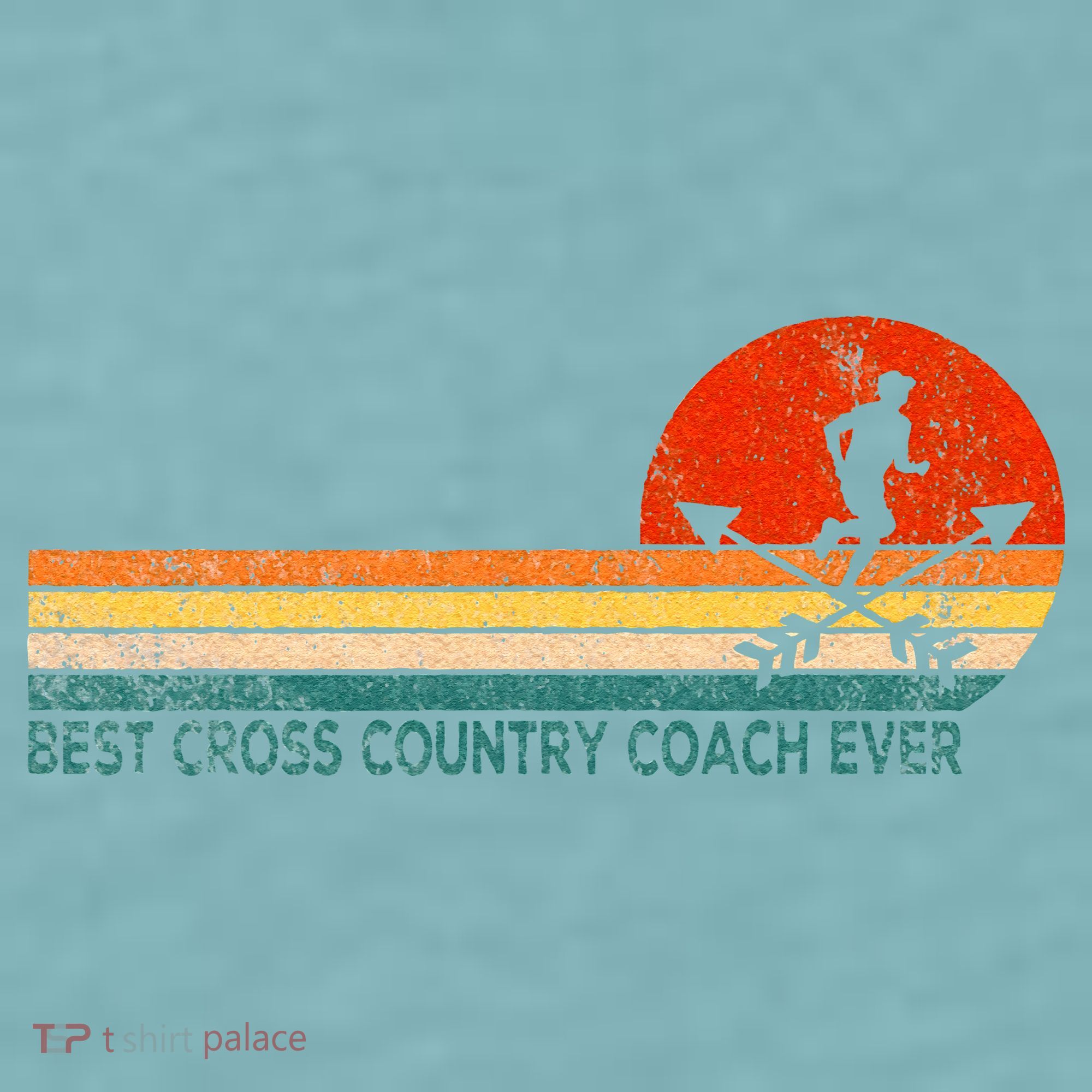 Best Cross Country Coach Cross Country Running Coach Retro Sueded Cloud Jersey T-Shirt