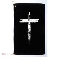 Believe Christian Cross Jesus Christ Christians Golf Towel thumb 0