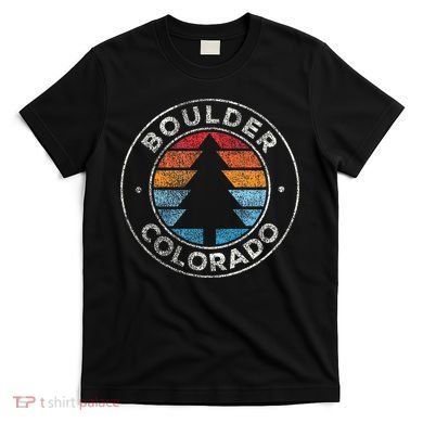 Boulder Colorado Co Vintage Retro 70s T-Shirt