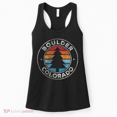 Boulder Colorado Co Vintage Retro 70s Women's Tank Top