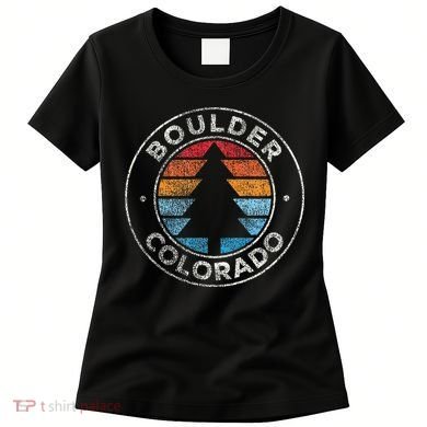 Boulder Colorado Co Vintage Retro 70s Women's T-Shirt