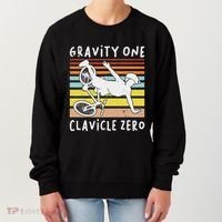 Broken Collarbone Clavicle Zero Cycling Biker Bike Women's Sweatshirt thumb 0