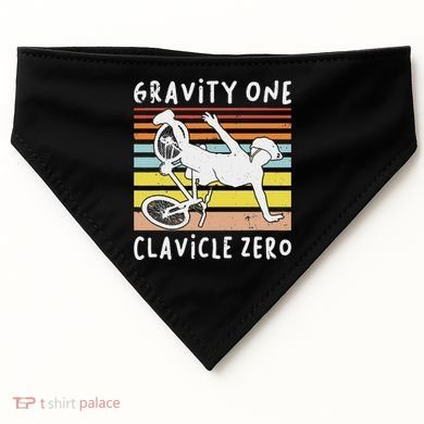 Broken Collarbone Clavicle Zero Cycling Biker Bike USA-Made Doggie Bandana