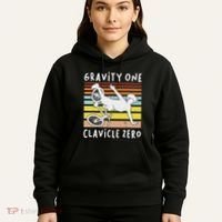 Broken Collarbone Clavicle Zero Cycling Biker Bike Hoodie thumb 5