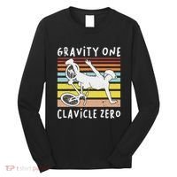 Broken Collarbone Clavicle Zero Cycling Biker Bike Long Sleeve Shirt thumb 0
