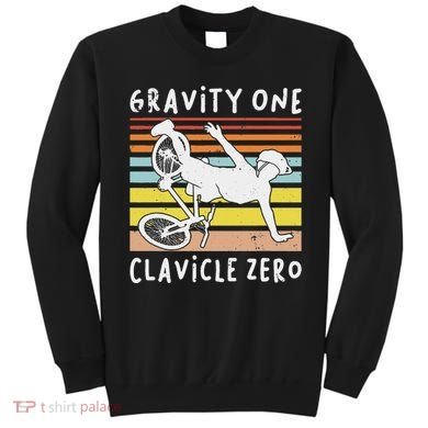 Broken Collarbone Clavicle Zero Cycling Biker Bike Sweatshirt