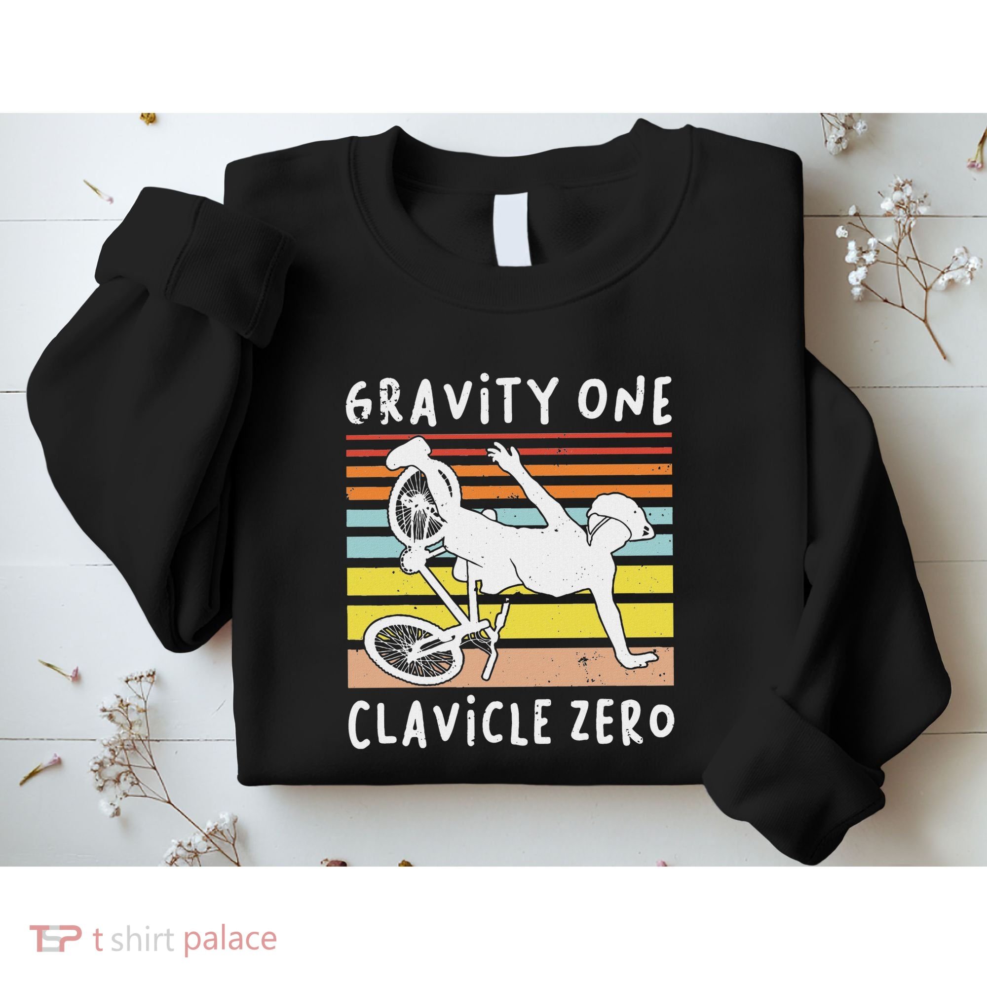 Broken Collarbone Clavicle Zero Cycling Biker Bike Sweatshirt
