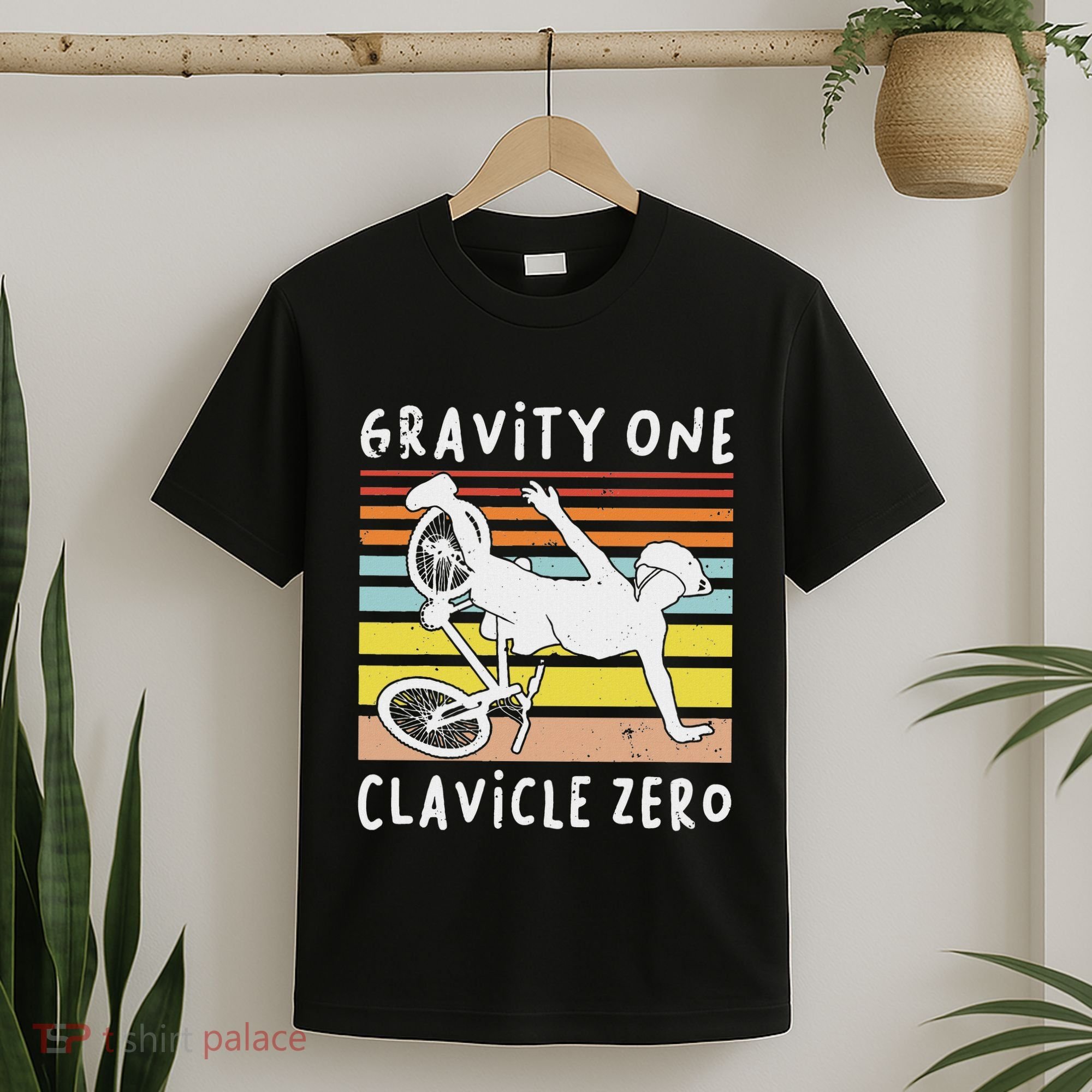 Broken Collarbone Clavicle Zero Cycling Biker Bike T-Shirt