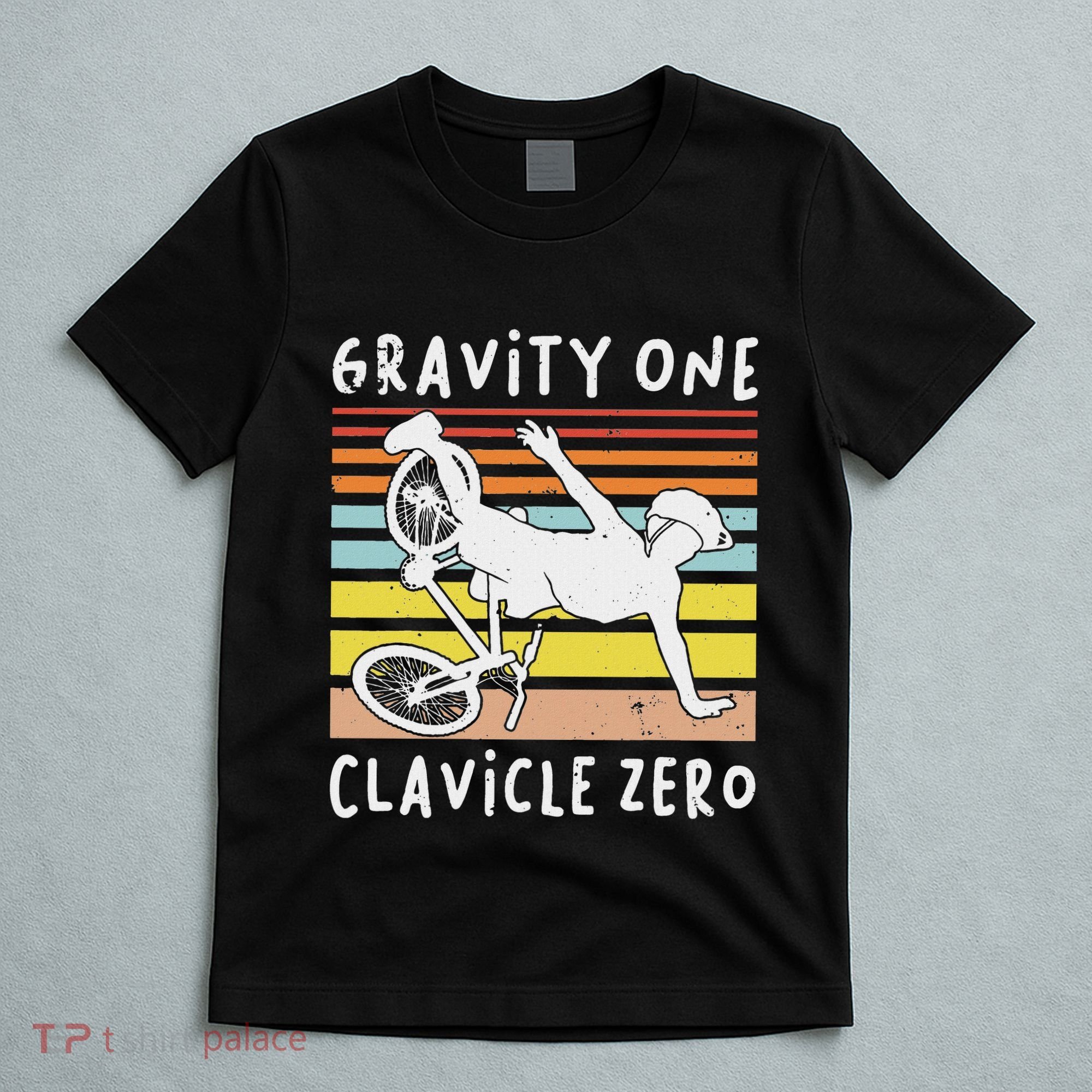 Broken Collarbone Clavicle Zero Cycling Biker Bike T-Shirt