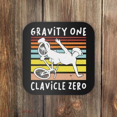Broken Collarbone Clavicle Zero Cycling Biker Bike Coaster