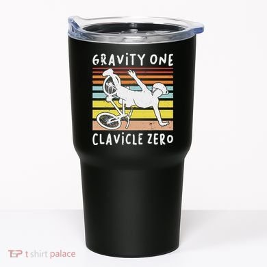 Broken Collarbone Clavicle Zero Cycling Biker Bike Tumbler