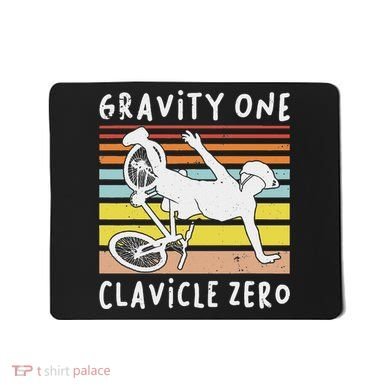 Broken Collarbone Clavicle Zero Cycling Biker Bike Mousepad