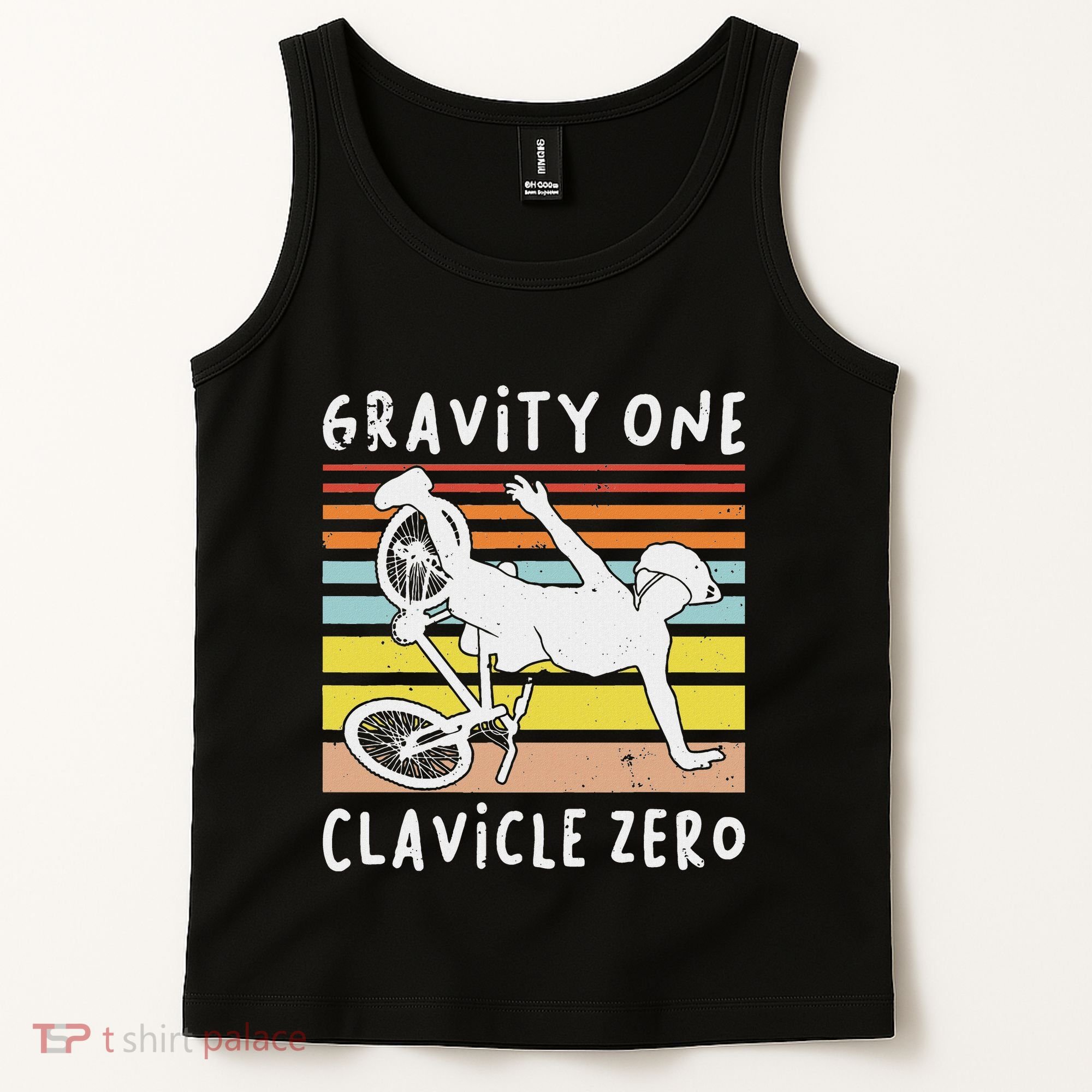 Broken Collarbone Clavicle Zero Cycling Biker Bike Tank Top