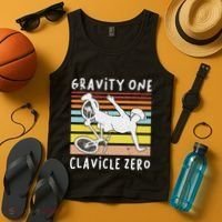 Broken Collarbone Clavicle Zero Cycling Biker Bike Tank Top thumb 4