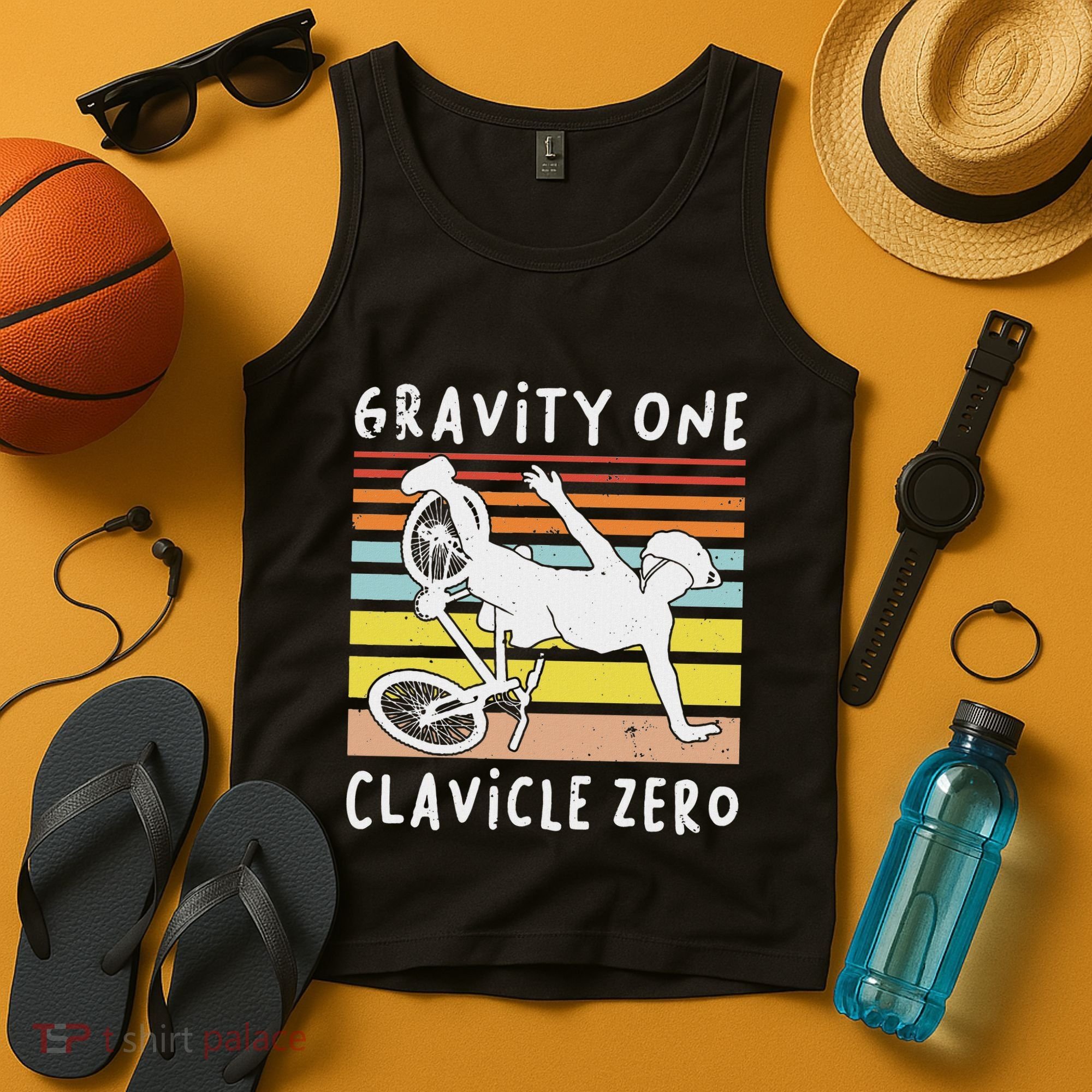 Broken Collarbone Clavicle Zero Cycling Biker Bike Tank Top