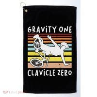 Broken Collarbone Clavicle Zero Cycling Biker Bike Golf Towel thumb 0