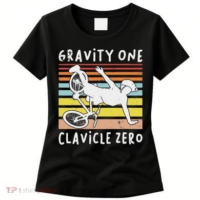 Broken Collarbone Clavicle Zero Cycling Biker Bike Women's T-Shirt