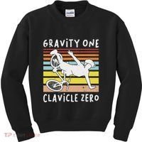 Broken Collarbone Clavicle Zero Cycling Biker Bike Kids Sweatshirt thumb 0