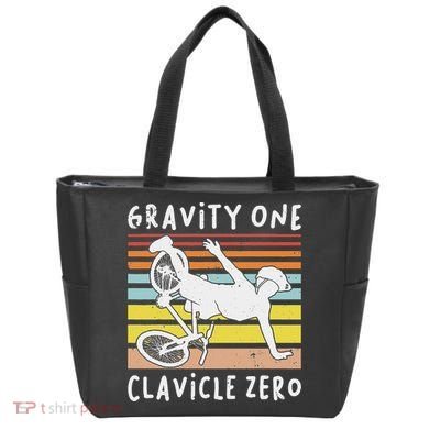 Broken Collarbone Clavicle Zero Cycling Biker Bike Tote Bag