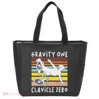 Broken Collarbone Clavicle Zero Cycling Biker Bike Tote Bag thumb 0