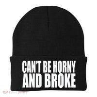Beatking Clubgodzilla CanT Be Horny And Broke Beanie thumb 0