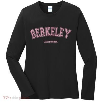 Berkeley California Ca Varsity Style On Berkeley Women's Long Sleeve Shirt