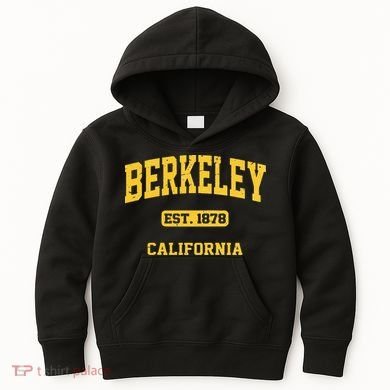 Berkeley California CA Vintage State Athletic Style Kids Hoodie