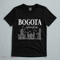 Bogota Colombia City Skyline Map Travel T-Shirt thumb 5