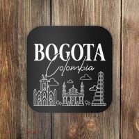 Bogota Colombia City Skyline Map Travel Coaster thumb 0