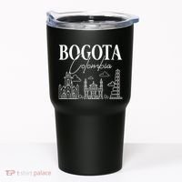 Bogota Colombia City Skyline Map Travel Tumbler thumb 0