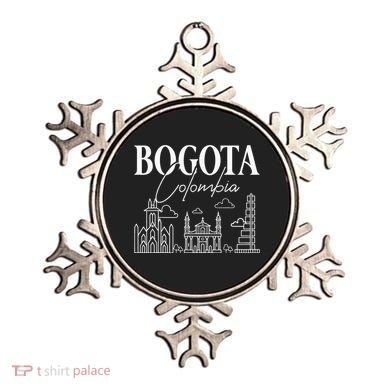 Bogota Colombia City Skyline Map Travel Ornament