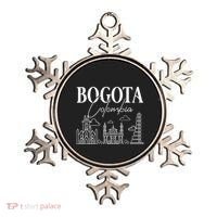 Bogota Colombia City Skyline Map Travel Ornament thumb 0