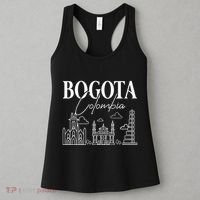 Bogota Colombia City Skyline Map Travel Women's Tank Top thumb 3
