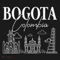 Bogota Colombia City Skyline Map Travel Baby Bodysuit thumb 2