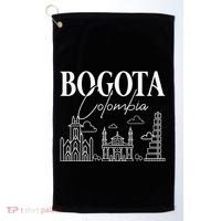 Bogota Colombia City Skyline Map Travel Golf Towel thumb 0