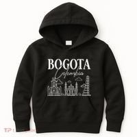 Bogota Colombia City Skyline Map Travel Kids Hoodie thumb 0