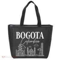 Bogota Colombia City Skyline Map Travel Tote Bag thumb 0