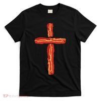 Bacon Cross, Christian Humor, Funny Holy Foodie Art T-Shirt thumb 0