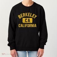 Berkeley CA California Gym Style Distressed Amber Print Women's Sweatshirt thumb 0