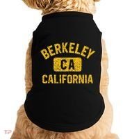 Berkeley CA California Gym Style Distressed Amber Print Doggie Tank thumb 0