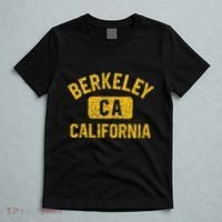Berkeley CA California Gym Style Distressed Amber Print T-Shirt thumb 5