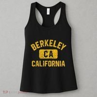 Berkeley CA California Gym Style Distressed Amber Print Women's Tank Top thumb 3