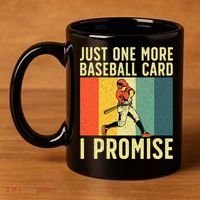 Baseball Card Collector Card Collecting 11oz C Handle Ceramic Mug thumb 4